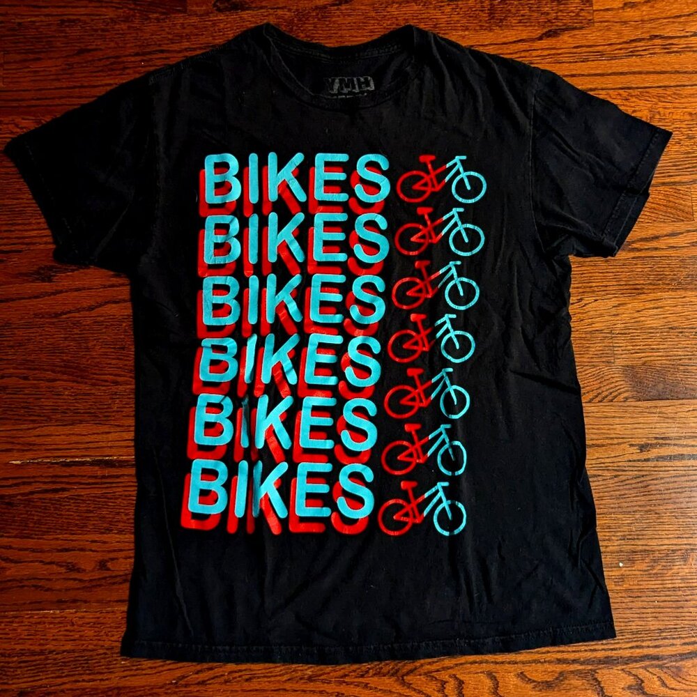 Your Mom's House Podcast BIKES BIKES BIKES T-Shirt - Adult - Medium e